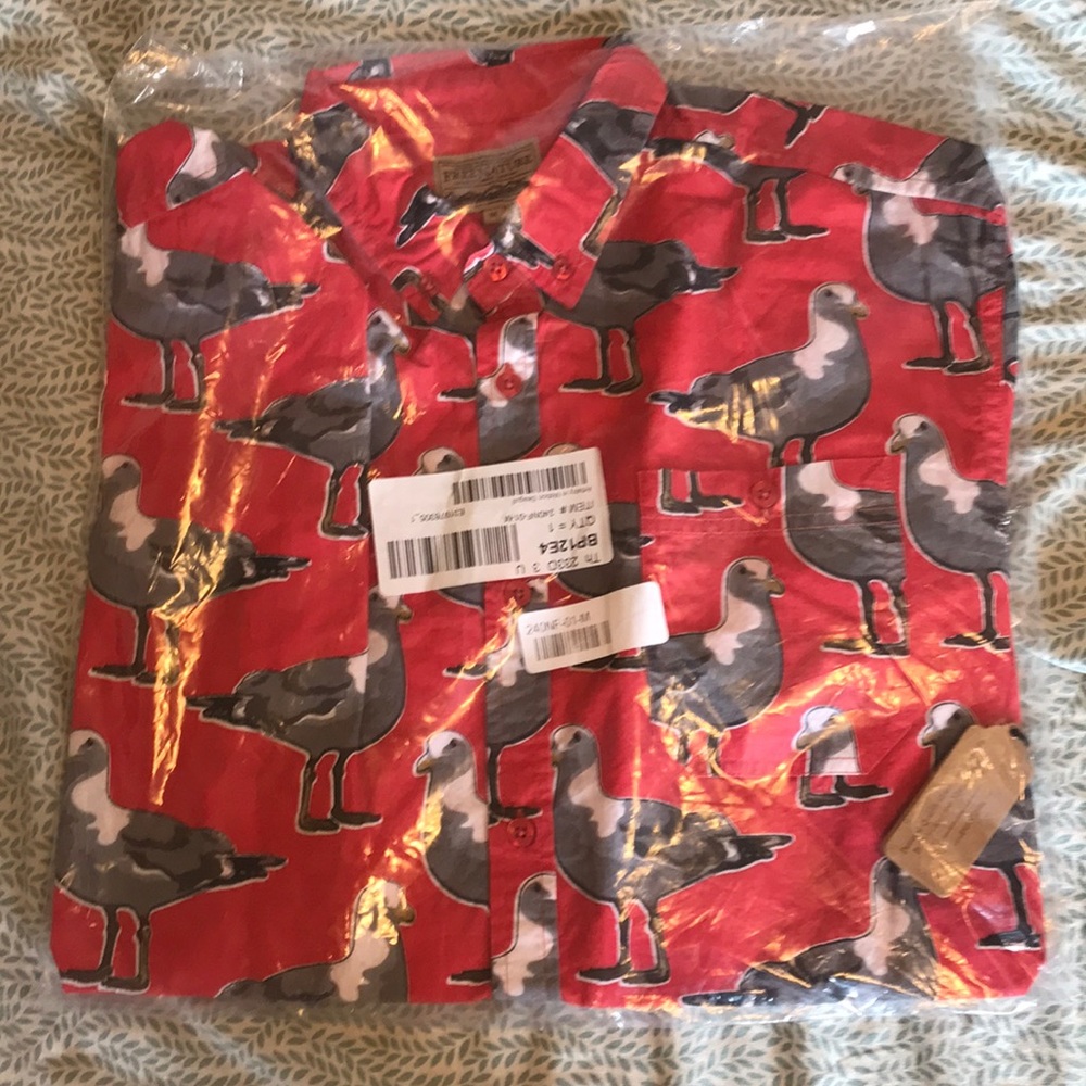 Casual Bird Button Up Shirt